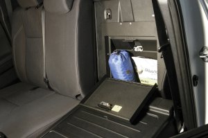 Toyota Tacoma Cubby Cover - Rear - Tuffy Products - Locking Lid - Black - `05-`22
